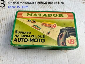 Plechové retro krabičky Matador a Sanitas ČSSR - 5