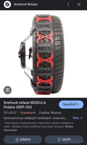 Snehové reťaze MODULA Polaire GRIP-100 - 5