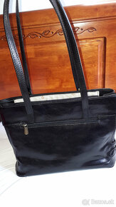čierna kožená kabelka - nová - je možnosť dojednať cenu - 5