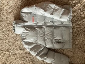 Trapstar HyperDrive puffer jacket-lightgrey/red - 5