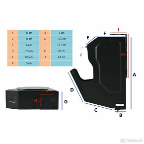 Box na zbraň k stolíku/skrinke na odtlačok/kód - 5