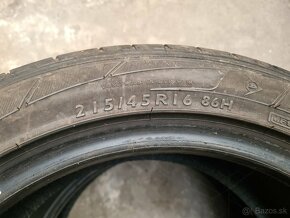 215/45r16 letné 2 ks DUNLOP dezén 6 mm - 5