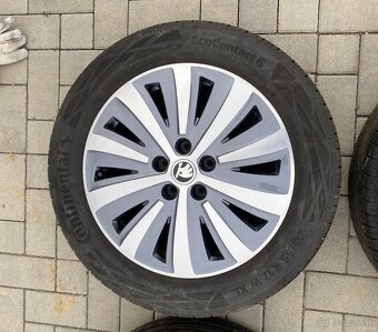 Elektróny originál škoda 5x112 r17 + letné prémiové pneu - 5