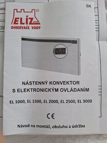 Nástenný ohrievač / konvektor s elektronickým ovládaním - 5