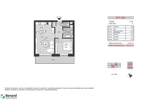 BD – RELAX; 2 IZBOVÝ BYT; 3.NP; 63,73m2; - 5