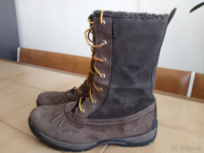 Damske zimne kozene vodeodolne cizmy TIMBERLAND. - 5