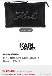 Karl Lagerfeld kabelka k/signature soft dounle pouch - 5