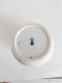 Starožitná porcelánová vázička Míšeň - Meissen - 5