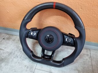 VOLANT VOLKSWAGEN R RLINE GTD GTI - KOZA / KARBÓN - 5