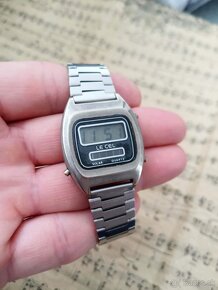 Staré retro vintage digitálky Le Cel Solar Watch - 5