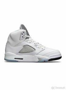 Nike Air Jordan 5 Retro White Silver Reflective - 5