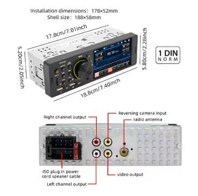 Digitálne BLUETOOTH autorádio, dotyk.display, cúvacia kamera - 5