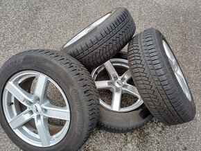 5x112 R17 ALU DISKY 215/65 R17 ZIMNÉ PNEU VW,ŠKODA, - 5