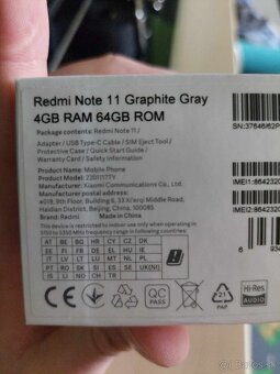 Predám xiaomi redmi note 11 - 5