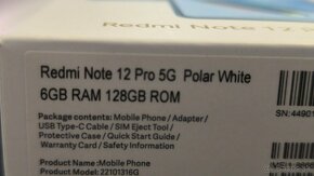 Redmi Note 12 Pro 5G White dual SIM - 5