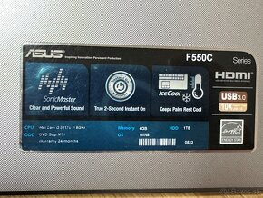 Notebook ASUS F550C - 5