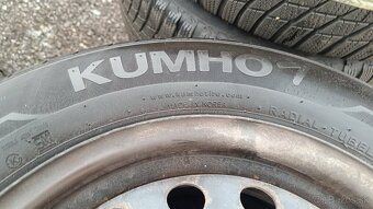 sada diskov KIA 15x5,5J 4x100 s pneu kumho 185/65 R15 letné - 5