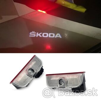 Škoda Superb 2, 3 / LED projektory na dvere / LOGO SUPERB - 5