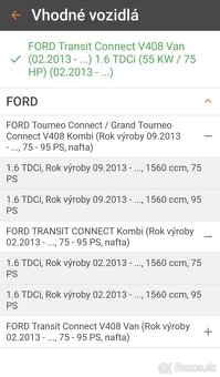 Spojková sada Sachs Ford transit connect 1.6tdci - 5