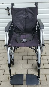 invalidny vozík 45cm pridavne brzdy pre asistenta parle pas - 5