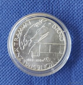 ČESKÉ strieborné pamätné mincé 200Kč, 1994-1997, BK - 5