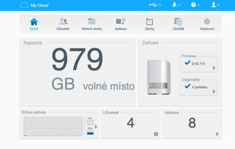 NAS Western Digital MyCloud Mirror s 2x1TB HDD RAID1 - 5