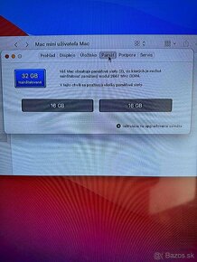 MAC MINI 2018 ,3,2 GHz 6- jadrovy i7, 32 GB RAM - 5