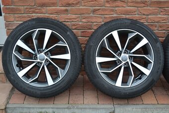 5x112 R19 Letna sada Original Audi Q5  + 235/55 R19 Contin. - 5