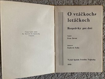 O vtáčkoch letáčkoch (ilustr. Ľ.Fulla), 1933 - 5