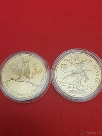 5 eurové Slovenske mince Včela medonosná  Vlk D - 5