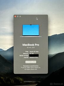 Predám Macbook Pro 16" M1 MAX 1TB - 5