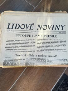 lidove noviny stare noviny historicke noviny z r. 1939 - 5