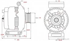 Klietka, rotor a kladka alternátoru DELCO-REMY RAA 15255 - 5