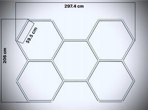 LED Hexagonové osvetlenie - 5