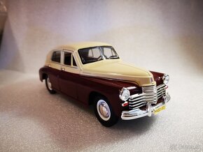 Predám nový kovový model auta veterána Gaz M20 Pobeda 1:24, - 5