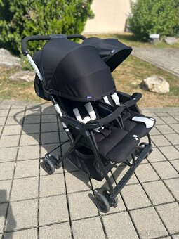 Chicco - Športový kočík pre dvojčatá OHLALA TWIN Black Night - 5