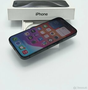 Apple iPhone 15 Pro 128GB Titanium Black 100% Zdravie Záruka - 5