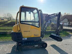 Minibagr Volvo EC15 hyd.podvozek+hyd.svahovka,2007 - 5