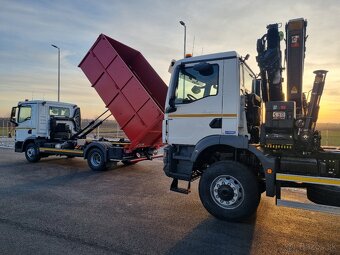 MAN 4x4 TGM 18.290 NOSIČ KONTAJNERU + RUKA HIAB - 5