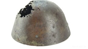 Vojenská helma VZ 32 s priestrelom - torzo - Military helmet - 5