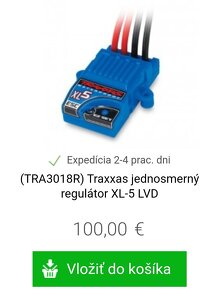 Traxxas xl-5 esc a traxxas titan 12T 550 aj s chladičom - 5