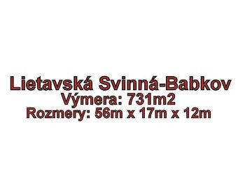 LIETAVSKÁ SVINNA  - BABKOV  pozemok s výmerou 731m2, okr. Ži - 5