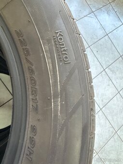 Predám letné 4ks 225/60 R17 HANKOOK - 5