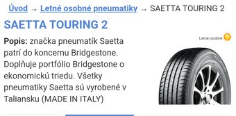 Dve letne gumy 195/60 R15 88V - vyborny stav - 5