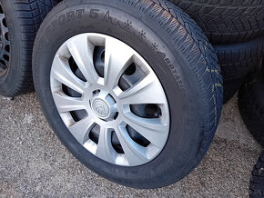 plechové disky VW/škoda a iné 5x112 16" aj 215/60 r16 Dunlop - 5