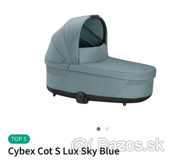 CYBEX Cot S Lux Gold 2024 Stormy Blue vanička na kočík - 5