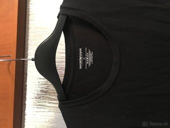 EMPORIO ARMANI originál black pánske tricko XL - 5