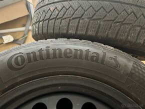 Plechové disky 5x112 + zimné gumy Continental 215/65 r17 - 5