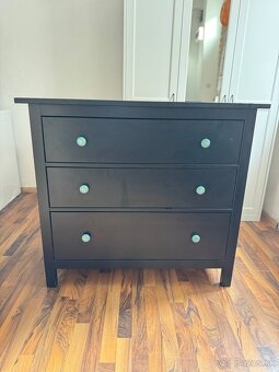 Komoda Hemnes ikea/ cierna - 5