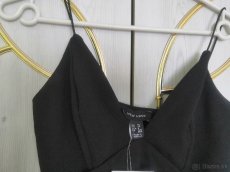 Dámske obtiahnute čierne šaty NewLook veľkosť 38 - 5